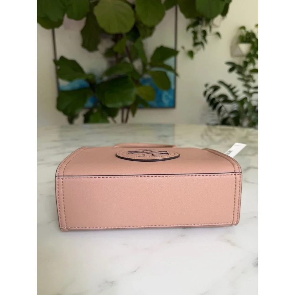 NWT Tory Burch MINI ELLA Bio Tote Bag in Light Sand Beige Tan Crossbody